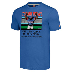 Lawrence Taylor Homage Unisex Tecmo Bowl Retired Player Graphic Tri-Blend T-Shirt - New York Giants