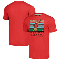 Jerry Rice Homage Unisex Tecmo Bowl Retired Player Graphic Tri-Blend T-Shirt - San Francisco 49ers