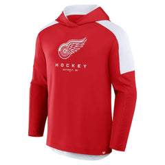 NHL Red Detroit Red Wings Fanatics Meta Game Transitional Pullover Hoodie