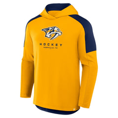 NHL Gold Nashville Predators Fanatics Meta Game Transitional Pullover Hoodie