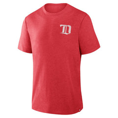 NHL Heather Red Detroit Red Wings Fanatics Fan Lanes Tri-Blend T-Shirt