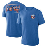 NHL Heather Royal New York Islanders Fanatics Fan Lanes Tri-Blend T-Shirt