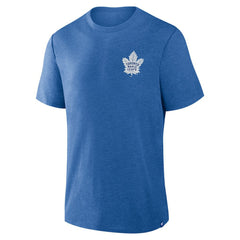 NHL Heather Blue Toronto Maple Leafs Fanatics Fan Lanes Tri-Blend T-Shirt