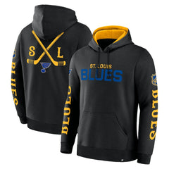 NHL Black St. Louis Blues Fanatics Big City Legacy Fleece Pullover Hoodie