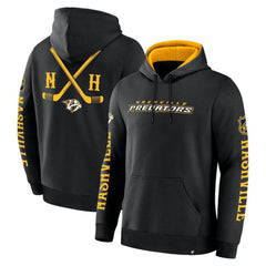 NHL Black Nashville Predators Fanatics Big City Legacy Fleece Pullover Hoodie