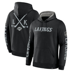 NHL Black Los Angeles Kings Fanatics Big City Legacy Fleece Pullover Hoodie