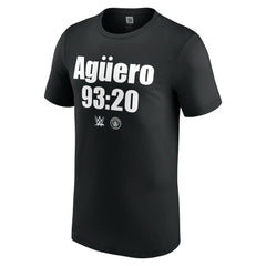 "Stone Cold" Steve Austin WWE x Manchester City Aguero 93:20 T-Shirt - Black