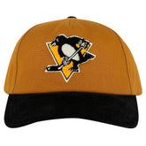 NHL Tan/Black Pittsburgh Penguins American Needle Burnett Adjustable Hat