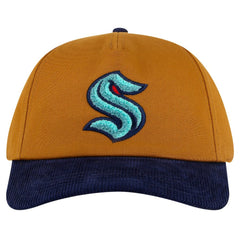 NHL Tan/Deep Sea Blue Seattle Kraken American Needle Burnett Adjustable Hat
