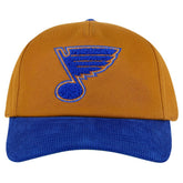 NHL Tan/Blue St. Louis Blues American Needle Burnett Adjustable Hat