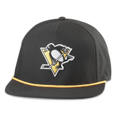 NHL Black Pittsburgh Penguins American Needle Buxton Pro Tech Adjustable Hat