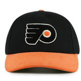 NHL Black/Orange Philadelphia Flyers American Needle Burnett Adjustable Hat