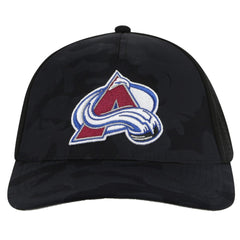 NHL Black Colorado Avalanche American Needle Valin Camo Super Tech Vented Adjustable Hat