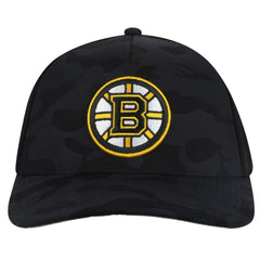 NHL Black Boston Bruins American Needle Valin Camo Super Tech Vented Adjustable Hat