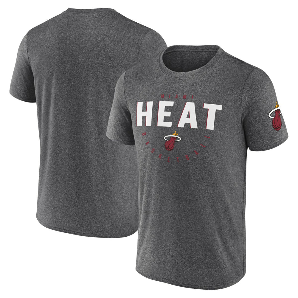 NBA Miami Heat Logo Athletic Block Practice Performance T-Shirt