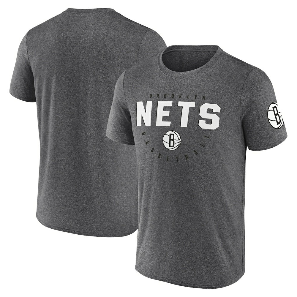 NBA Brooklyn Nets Logo Athletic Block Practice Performance T-Shirt