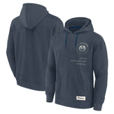 NHL Navy Edmonton Oilers Fanatics Future Ground Info Pullover Hoodie