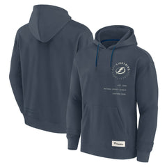 NHL Navy Tampa Bay Lightning Fanatics Future Ground Info Pullover Hoodie