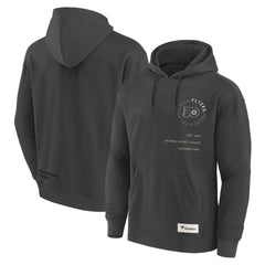 NHL Charcoal Philadelphia Flyers Fanatics Future Ground Info Pullover Hoodie