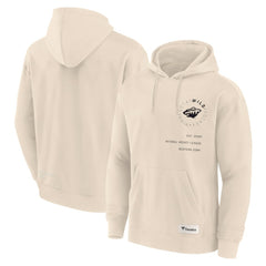 NHL Cream Minnesota Wild Fanatics Future Ground Info Pullover Hoodie
