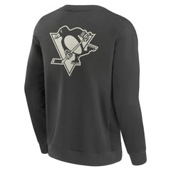 NHL Charcoal Pittsburgh Penguins Fanatics Elements Future Ground Lettering Pullover Sweatshirt