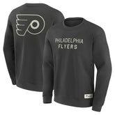 NHL Charcoal Philadelphia Flyers Fanatics Elements Future Ground Lettering Pullover Sweatshirt