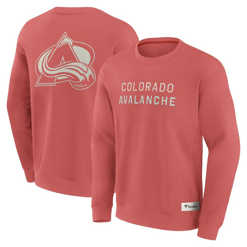 NHL Red Colorado Avalanche Fanatics Elements Future Ground Lettering Pullover Sweatshirt