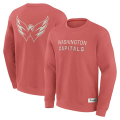 NHL Red Washington Capitals Fanatics Elements Future Ground Lettering Pullover Sweatshirt