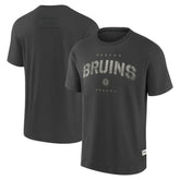NHL Charcoal Boston Bruins Fanatics Elements Weathered Tonal Future Ground T-Shirt
