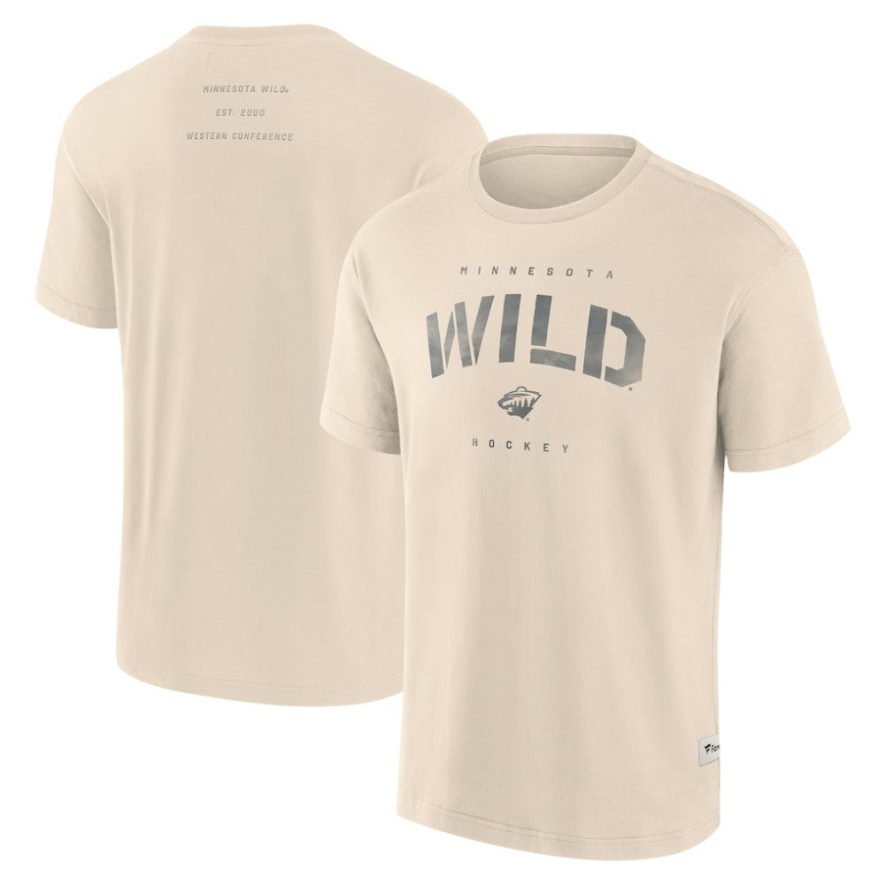 NHL Cream Minnesota Wild Fanatics Elements Weathered Tonal Future Ground T-Shirt