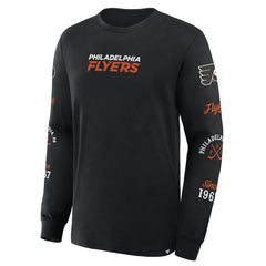 NHL Black Philadelphia Flyers Fanatics Boxed In Legacy Long Sleeve T-Shirt
