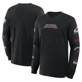 NHL Black Colorado Avalanche Fanatics Boxed In Legacy Long Sleeve T-Shirt