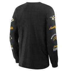 NHL Black Nashville Predators Fanatics Boxed In Legacy Long Sleeve T-Shirt