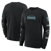 NHL Black Seattle Kraken Fanatics Boxed In Legacy Long Sleeve T-Shirt