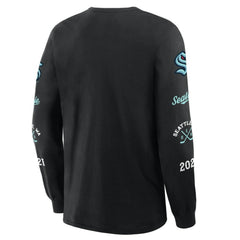 NHL Black Seattle Kraken Fanatics Boxed In Legacy Long Sleeve T-Shirt