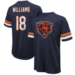 Caleb Williams Majestic Threads Name & Number Oversize Fit T-Shirt - Chicago Bears
