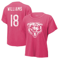 Caleb Williams Majestic Threads Women's Name & Number T-Shirt - Chicago Bears