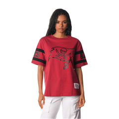 The Wild Collective Women's Drop Shoulder T-Shirt - Tampa Bay Buccaneers
