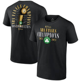 NBA Boston Celtics 2024 NBA Finals Champions Big & Tall Fade Away Jumper Roster Signature T-Shirt