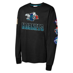 NBA Charlotte Hornets Youth Hardwood Classic All Over Long Sleeve T-Shirt
