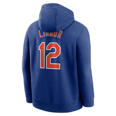 MLB Francisco Lindor New York Mets Nike Player Name & Number Club Pullover Hoodie