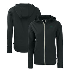 Cutter & Buck Women's Primary Logo Daybreak Eco Recycled Full-Zip Hoodie Jacket - New York Jets
