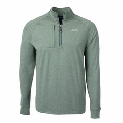 Cutter & Buck Primary Logo Adapt Eco Knit Quarter-Zip Top - New York Jets