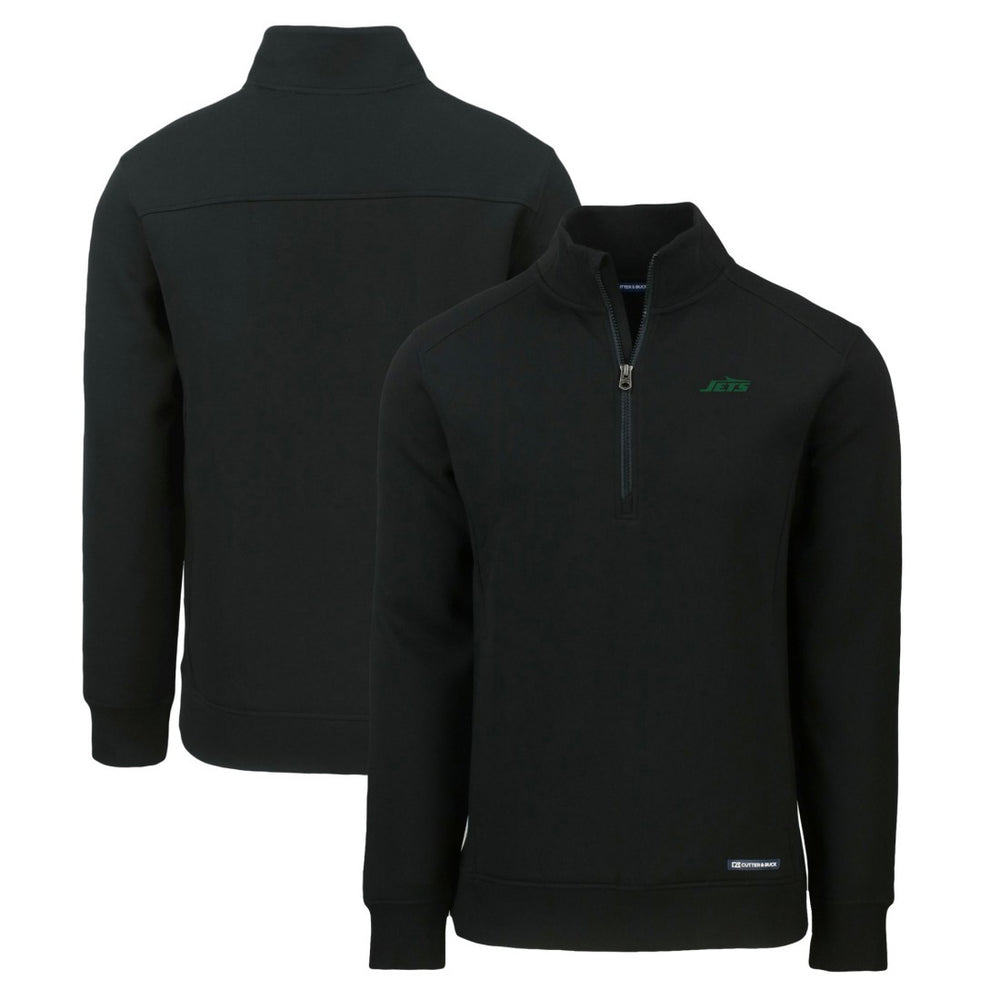 Cutter & Buck Primary Logo Roam Eco Recycled Quarter-Zip Pullover Top - New York Jets