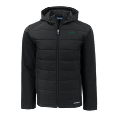 Cutter & Buck Primary Logo Evoke Hybrid Eco Softshell Recycled Full-Zip Hooded Jacket - New York Jets