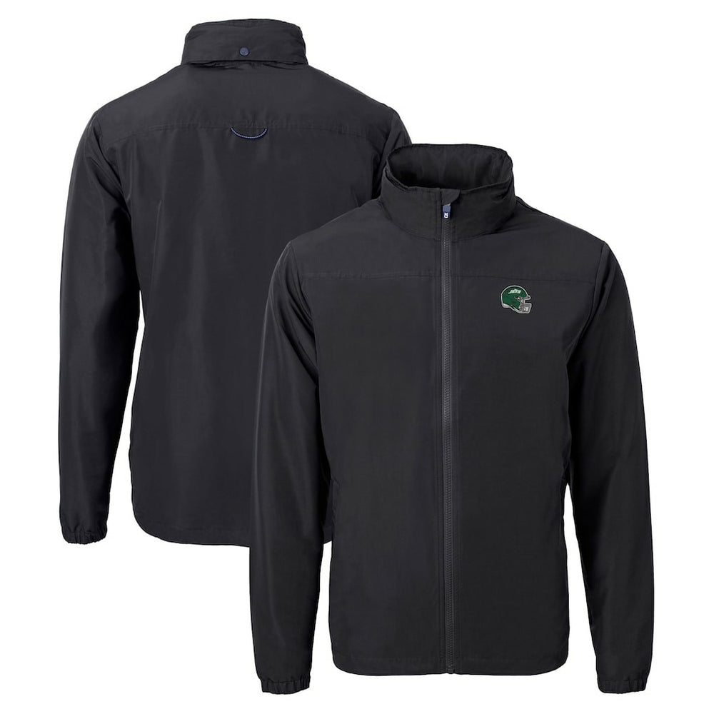 Cutter & Buck Big & Tall Helmet Charter Eco Knit Recycled Full-Zip Jacket - New York Jets