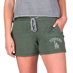 MLB Los Angeles Dodgers Concepts Sport Women's Mainstream French Terry Tri-Blend Shorts