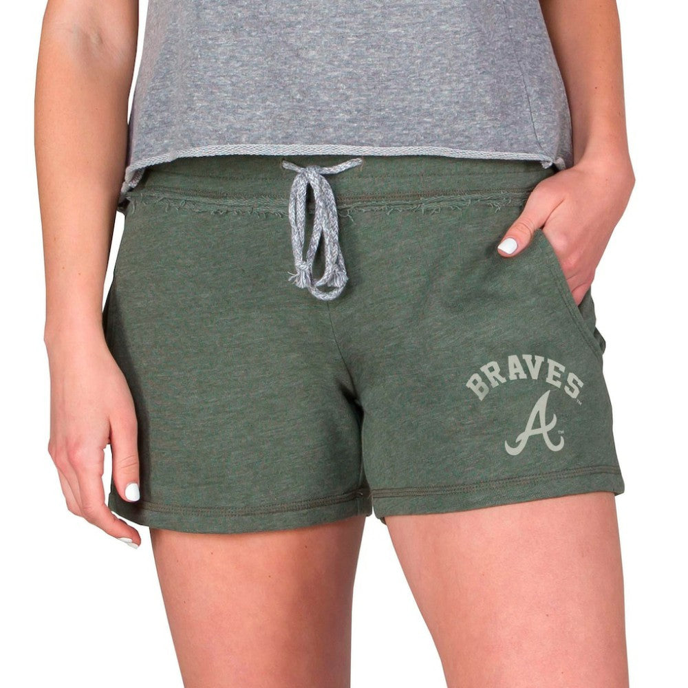 MLB Atlanta Braves Concepts Sport Women's Mainstream French Terry Tri-Blend Shorts