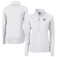 MLB Cleveland Guardians Cutter & Buck Women's Adapt Eco Knit Stretch Recycled Half-Zip DryTec Top