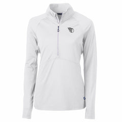 MLB Cleveland Guardians Cutter & Buck Women's Adapt Eco Knit Stretch Recycled Half-Zip DryTec Top